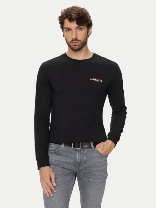 Zdjęcie produktu Guess Jeans T-Shirt 166061 Czarny Classic Fit
