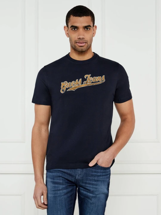 Zdjęcie produktu Guess Jeans T-shirt 1981 | Regular Fit granatowy
