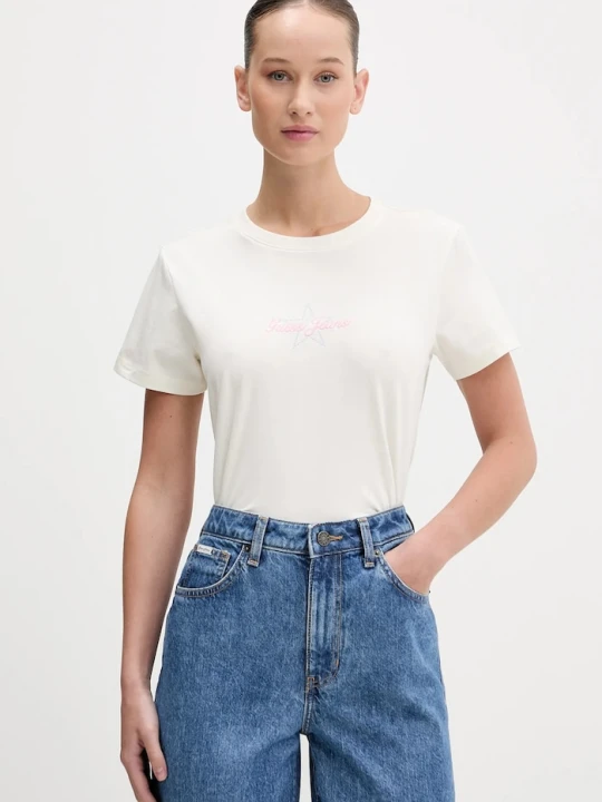 Zdjęcie produktu Guess Jeans t-shirt beżowy