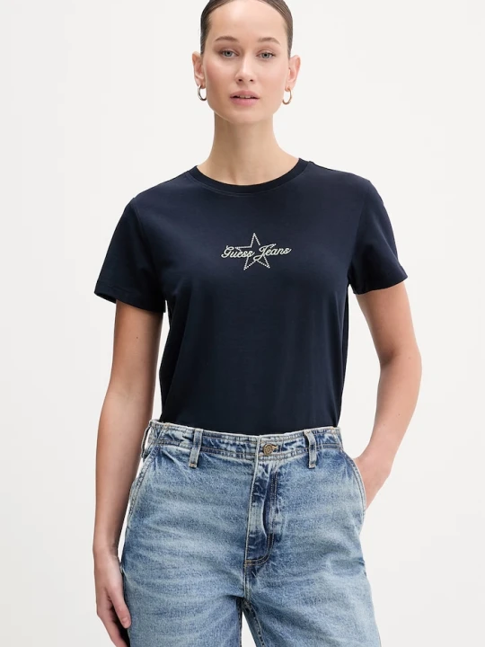 Zdjęcie produktu Guess Jeans t-shirt granatowy