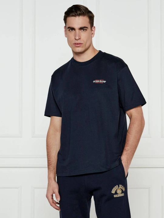 Zdjęcie produktu Guess Jeans T-shirt American | Oversize fit granatowy