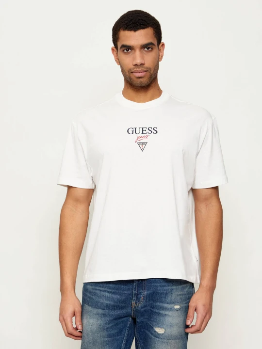 Zdjęcie produktu Guess Jeans T-shirt BAKER | Oversize fit biały
