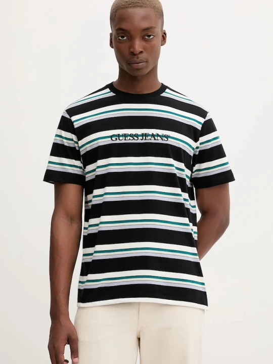 Zdjęcie produktu Guess Jeans t-shirt bawełniany czarny