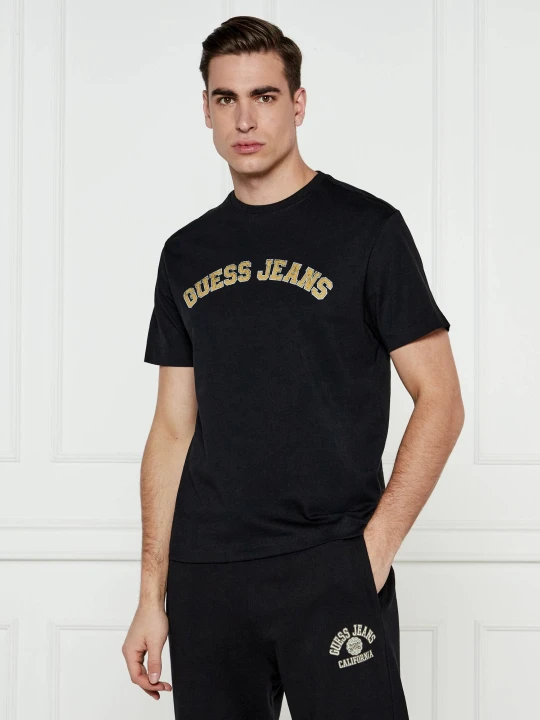 Zdjęcie produktu Guess Jeans T-shirt COLLEGIATE | Regular Fit czarny