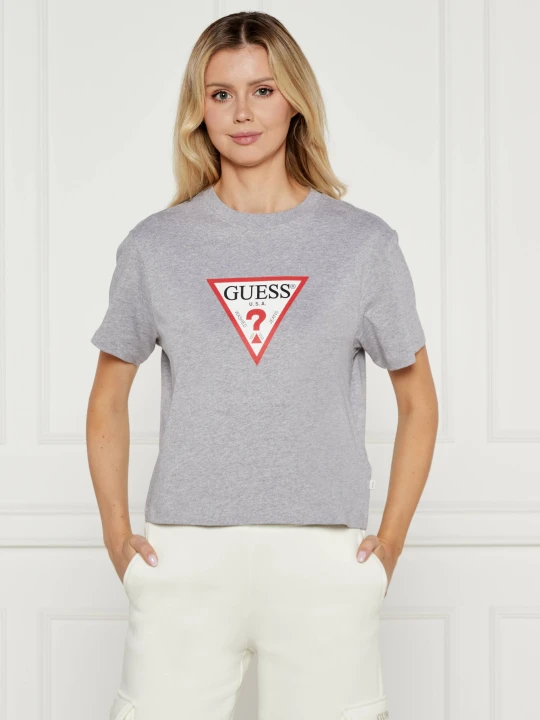 Zdjęcie produktu Guess Jeans T-shirt | Cropped Fit szary