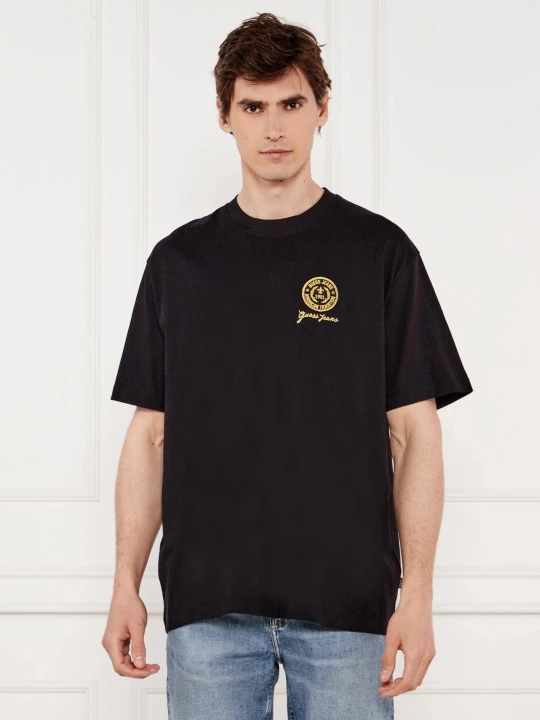 Zdjęcie produktu Guess Jeans T-shirt EMBROIDE | Oversize fit czarny