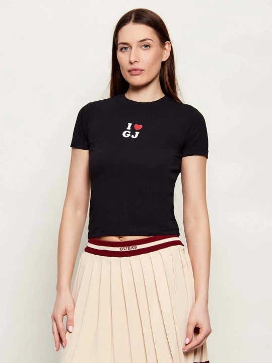 Zdjęcie produktu Guess Jeans T-shirt I LOVE | Slim Fit czarny