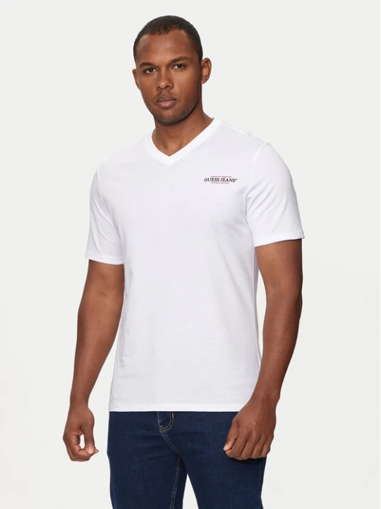 Zdjęcie produktu Guess Jeans T-Shirt M4YI50 K8HM0 Biały Regular Fit