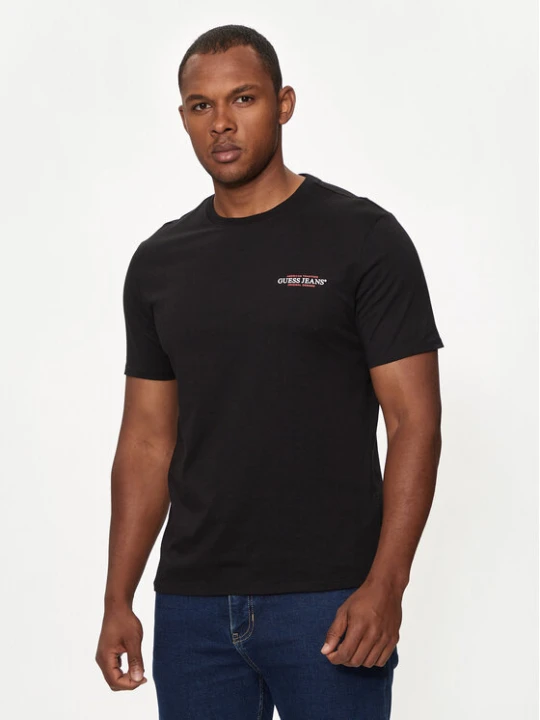 Zdjęcie produktu Guess Jeans T-Shirt M4YI55 K8HM0 Czarny Slim Fit