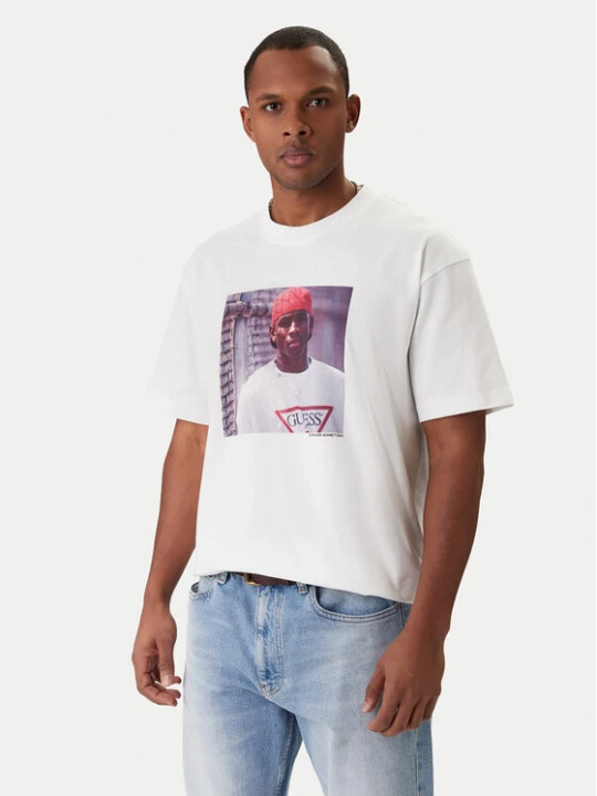 Zdjęcie produktu Guess Jeans T-Shirt M5BI3G K8FQ4 Biały Regular Fit