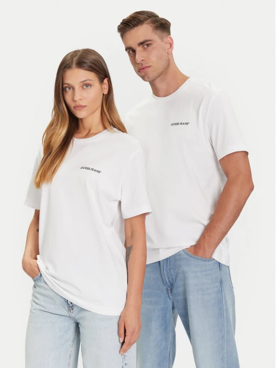 Zdjęcie produktu Guess Jeans T-Shirt M5BI78 K8FQ4 Biały Regular Fit