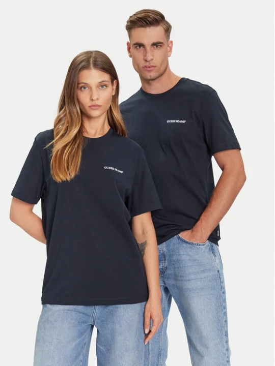 Zdjęcie produktu Guess Jeans T-Shirt M5BI78 K8FQ4 Granatowy Regular Fit