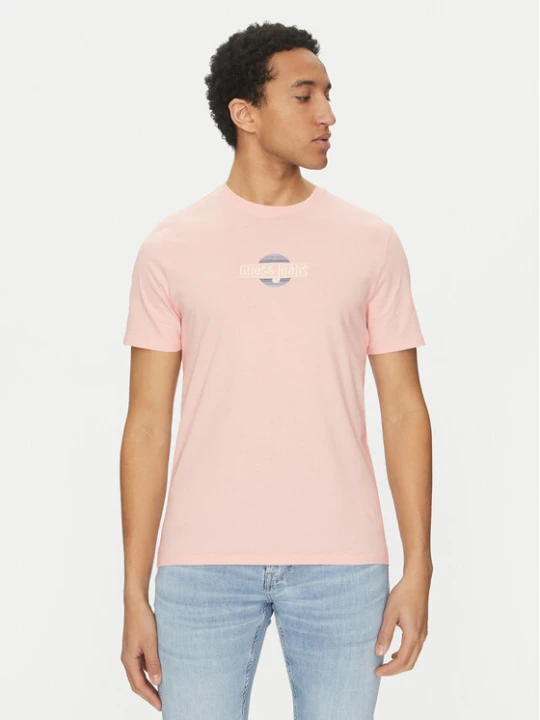 Zdjęcie produktu Guess Jeans T-Shirt M5GI23 K8HM0 Beżowy Slim Fit