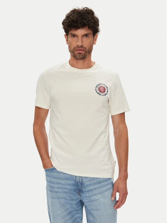 Zdjęcie produktu Guess Jeans T-Shirt M5YI04 K8HM0 Écru Regular Fit Kremowy