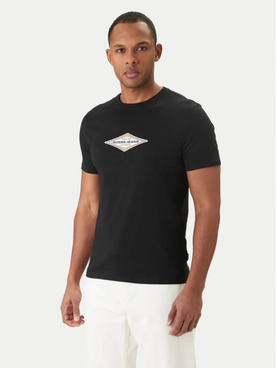 Zdjęcie produktu Guess Jeans T-Shirt M6GIB4 K8HM0 Czarny Slim Fit
