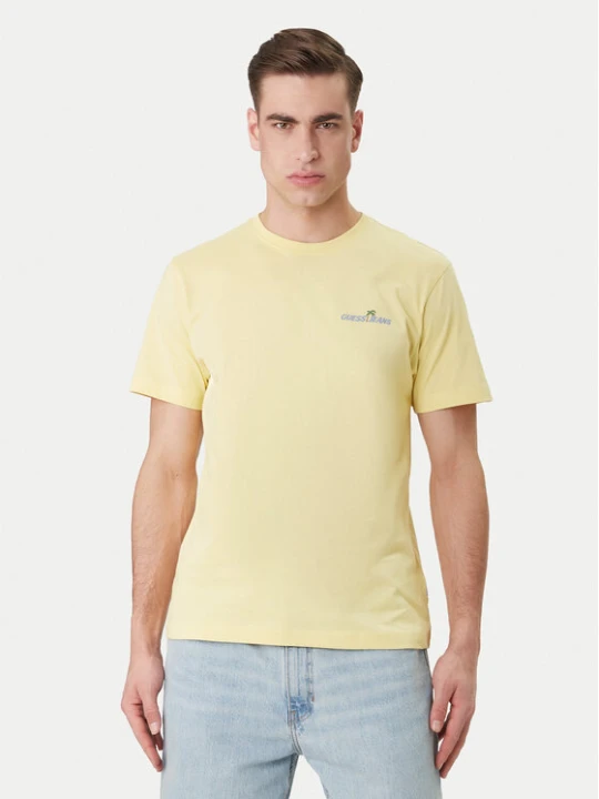 Zdjęcie produktu Guess Jeans T-Shirt M6GIC0 K8HM0 Żółty Regular Fit
