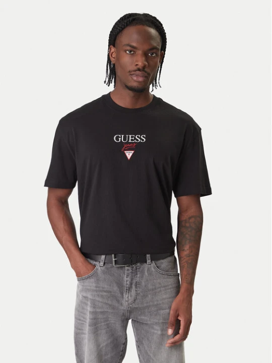 Zdjęcie produktu Guess Jeans T-Shirt M6RI45 K8HM0 Czarny Oversize