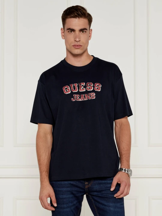 Zdjęcie produktu Guess Jeans T-shirt | Oversize fit granatowy