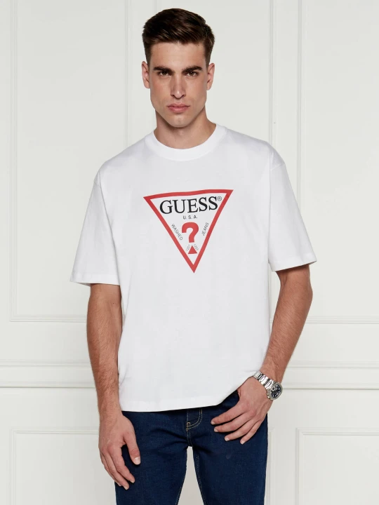 Zdjęcie produktu Guess Jeans T-shirt | Oversize fit biały