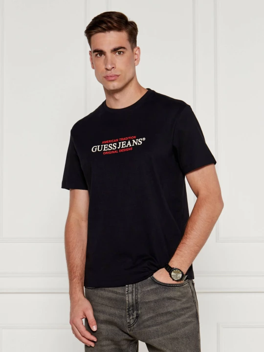 Zdjęcie produktu Guess Jeans T-shirt | Regular Fit czarny