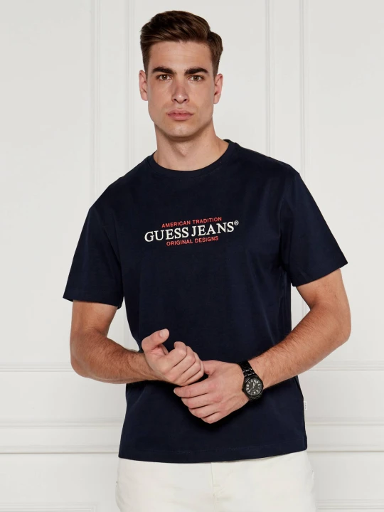 Zdjęcie produktu Guess Jeans T-shirt | Regular Fit granatowy