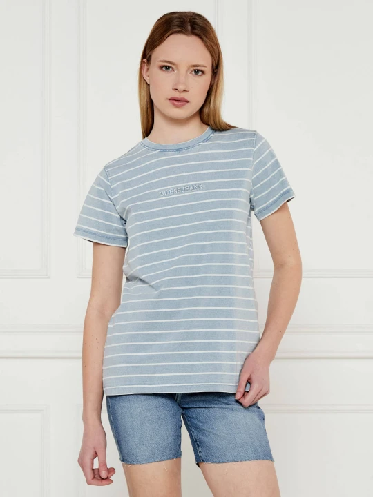 Zdjęcie produktu Guess Jeans T-shirt | Regular Fit błękitny