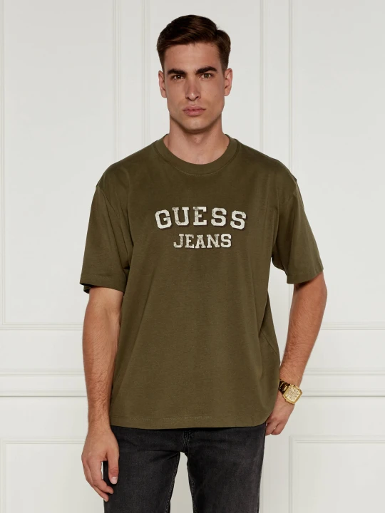 Zdjęcie produktu Guess Jeans T-shirt | Regular Fit khaki