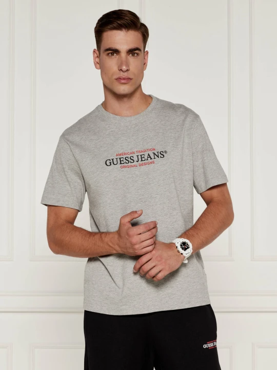 Zdjęcie produktu Guess Jeans T-shirt | Regular Fit szary