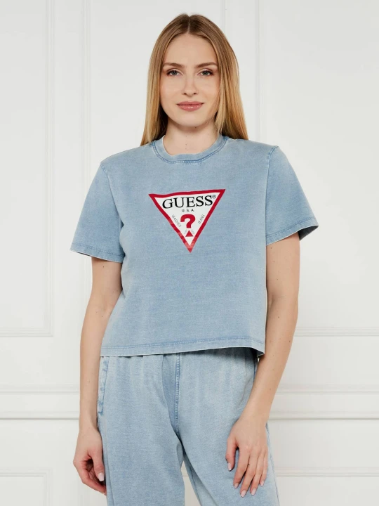 Zdjęcie produktu Guess Jeans T-shirt | Relaxed fit błękitny