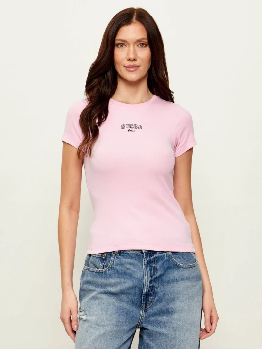Zdjęcie produktu Guess Jeans T-shirt | Slim Fit różowy