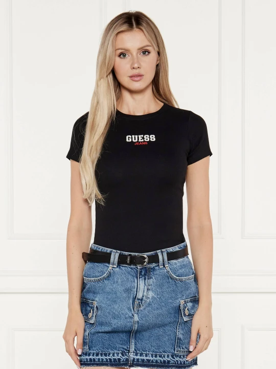 Zdjęcie produktu Guess Jeans T-shirt | Slim Fit czarny