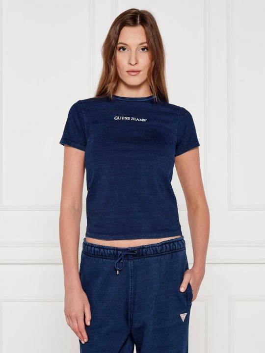 Zdjęcie produktu Guess Jeans T-shirt | Slim Fit granatowy