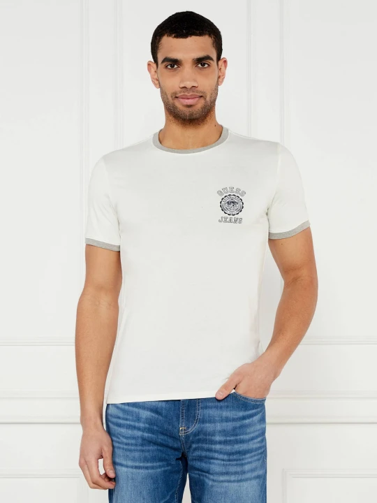 Zdjęcie produktu Guess Jeans T-shirt | Slim Fit ecru