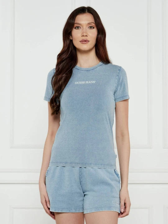 Zdjęcie produktu Guess Jeans T-shirt | Slim Fit błękitny