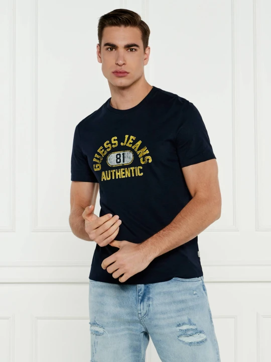 Zdjęcie produktu Guess Jeans T-shirt | Slim Fit granatowy