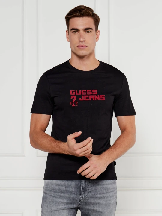 Zdjęcie produktu Guess Jeans T-shirt | Slim Fit czarny