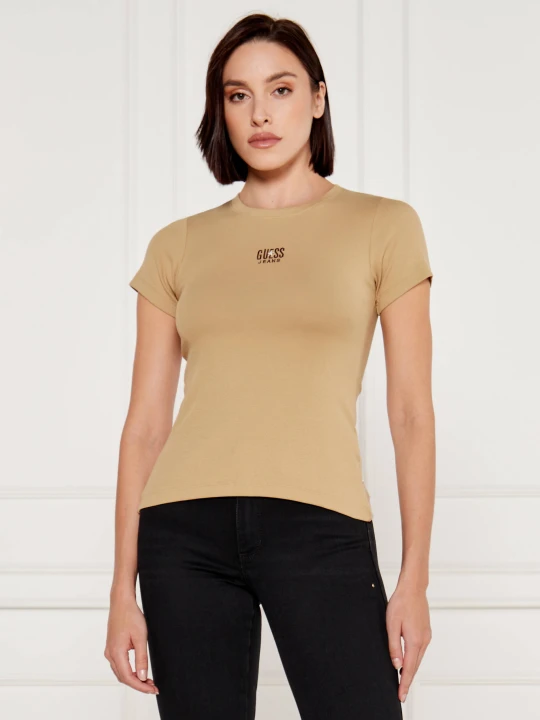 Zdjęcie produktu Guess Jeans T-shirt | Slim Fit beżowy