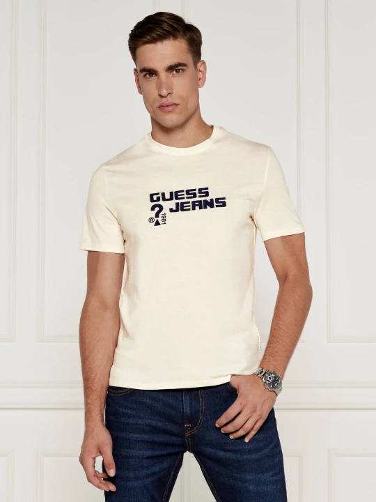 Zdjęcie produktu Guess Jeans T-shirt | Slim Fit ecru