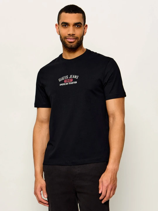 Zdjęcie produktu Guess Jeans T-shirt | Slim Fit czarny