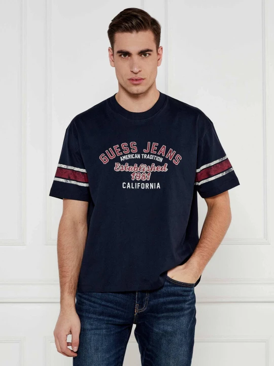 Zdjęcie produktu Guess Jeans T-shirt VINTAGE | Oversize fit granatowy