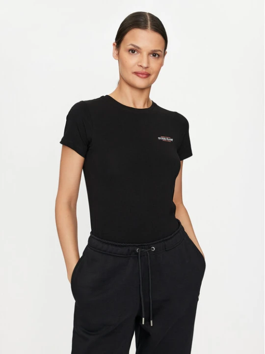 Zdjęcie produktu Guess Jeans T-Shirt W4YI02 J1314 Czarny Slim Fit