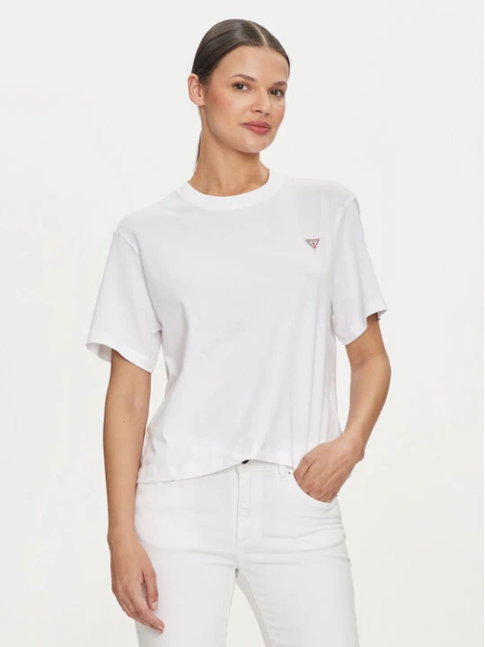 Zdjęcie produktu Guess Jeans T-Shirt W4YI05 K8HM0 Biały Regular Fit