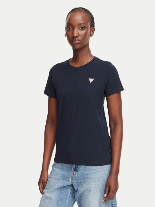Zdjęcie produktu Guess Jeans T-Shirt W4YI10 J1314 Granatowy Regular Fit
