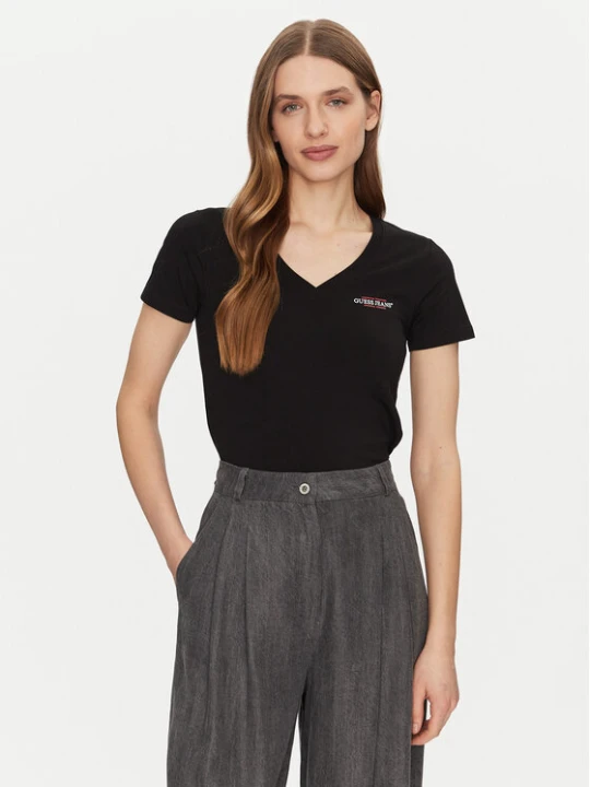 Zdjęcie produktu Guess Jeans T-Shirt W4YI23 J1314 Czarny Slim Fit