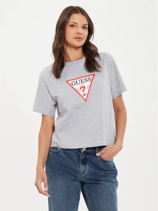 Zdjęcie produktu Guess Jeans T-Shirt W4YI73 K8HM0 Szary Boxy Fit