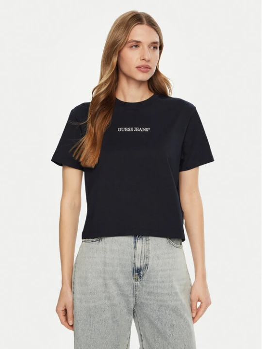 Zdjęcie produktu Guess Jeans T-Shirt W5RI42 K8HM0 Granatowy Regular Fit