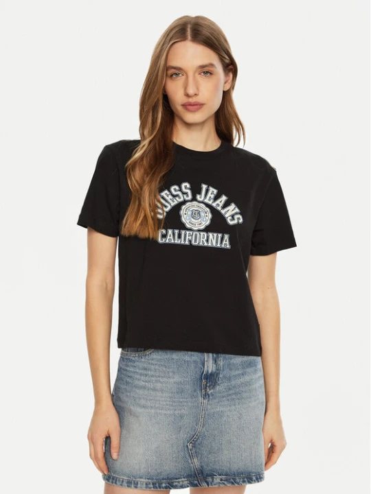 Zdjęcie produktu Guess Jeans T-Shirt W5RI43 K8HM0 Czarny Regular Fit