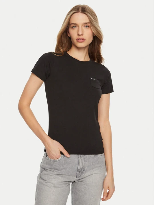 Zdjęcie produktu Guess Jeans T-Shirt W5RI52 J1314 Czarny Regular Fit