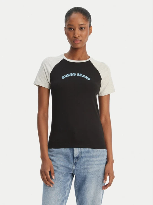 Zdjęcie produktu Guess Jeans T-Shirt W6GIB0 J1314 Czarny Regular Fit