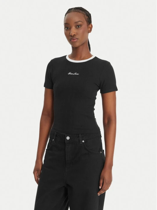 Zdjęcie produktu Guess Jeans T-Shirt W6GPA9 KF641 Czarny Slim Fit